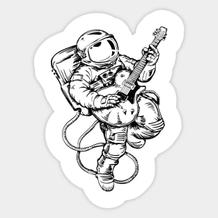 SEEMBO Spaceman Playing Guitar Guitarist Musician Music Band Sticker